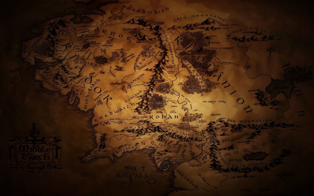 Dark Middle-Earth Map