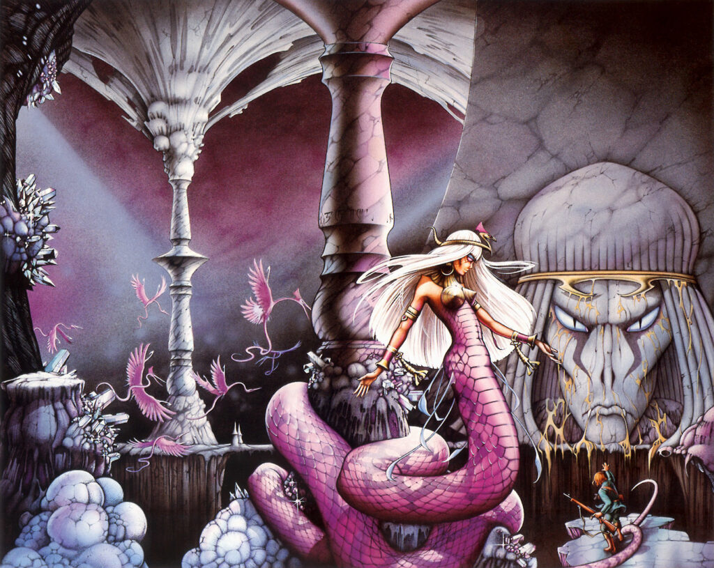 The face in the Abyss - Rodney Matthews